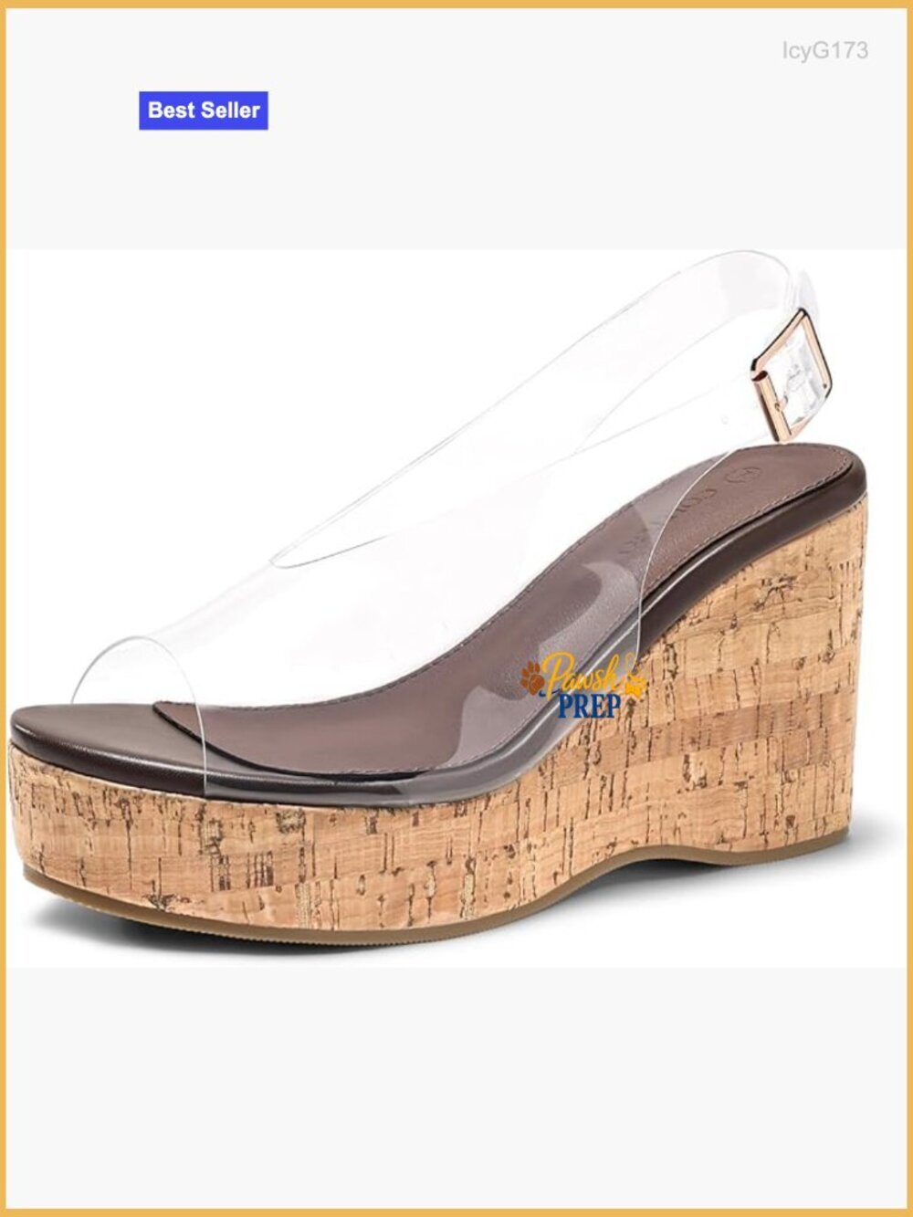 Platform Wedge Sandals Open Peep Toe Slingback Cork Heels Summer